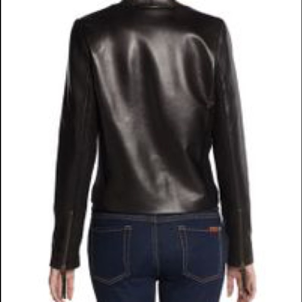 Cynthia Vincent Etched Leather Jacket - Picture 2 of 3